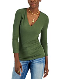 Women's Ribbed Top, Created for Macy's