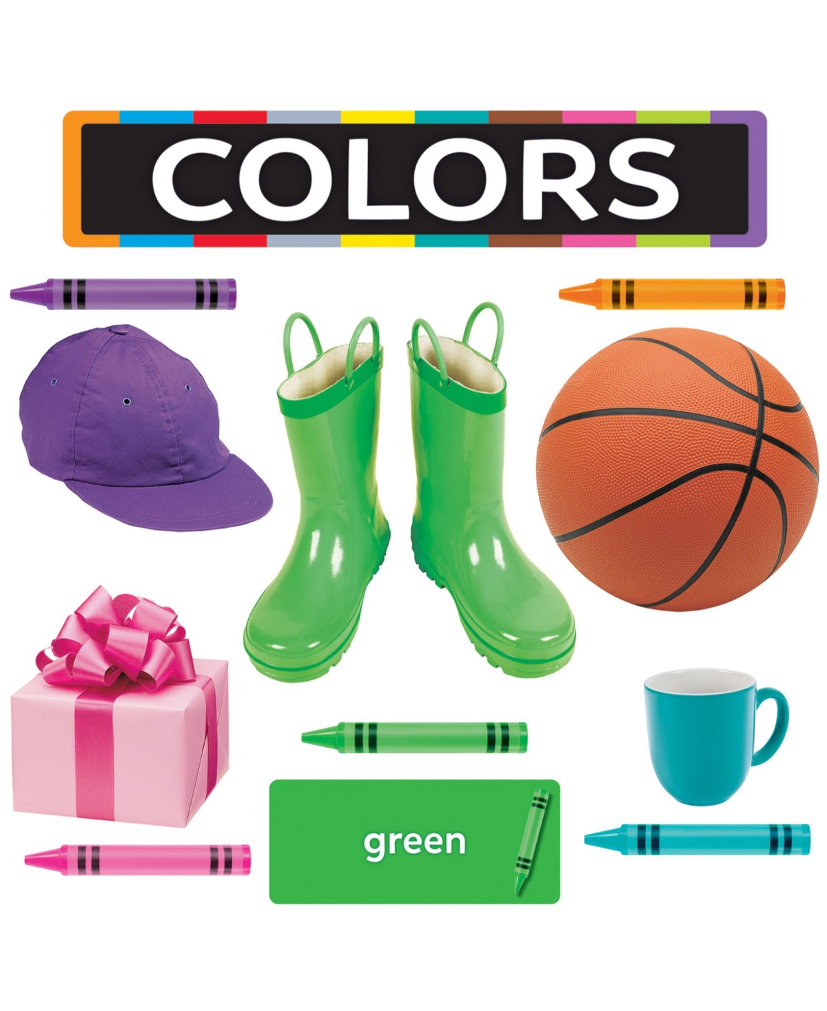 Shop Trend Enterprises Colors All Around Us Learning Set, 49 Pieces In Multi