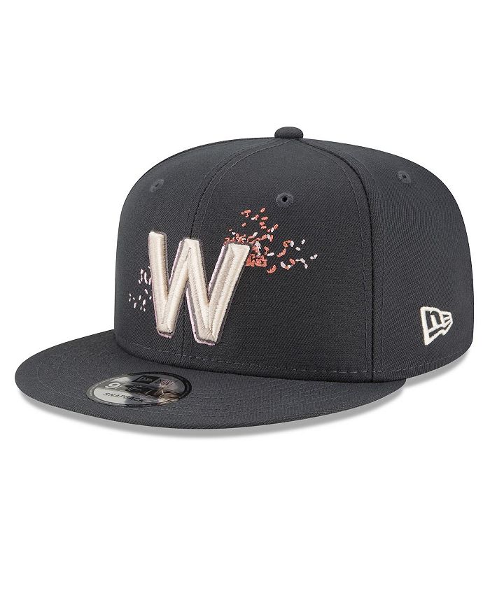 Youth New Era Graphite Washington Nationals 2022 City Connect 9FIFTY Snapback Adjustable Hat