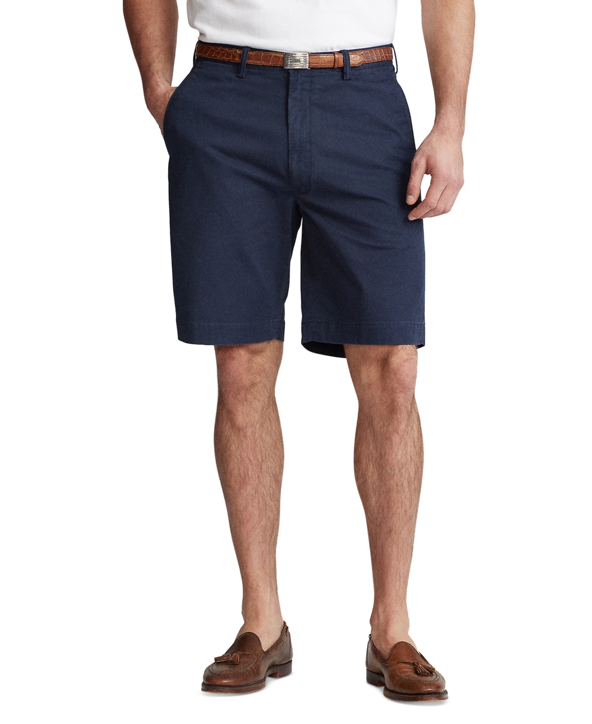Shop Polo Ralph Lauren Men's Big & Tall Stretch Classic-fit Chino Shorts In Nautical Ink
