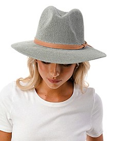 Women's Short-Brim Packable Straw Panama Hat