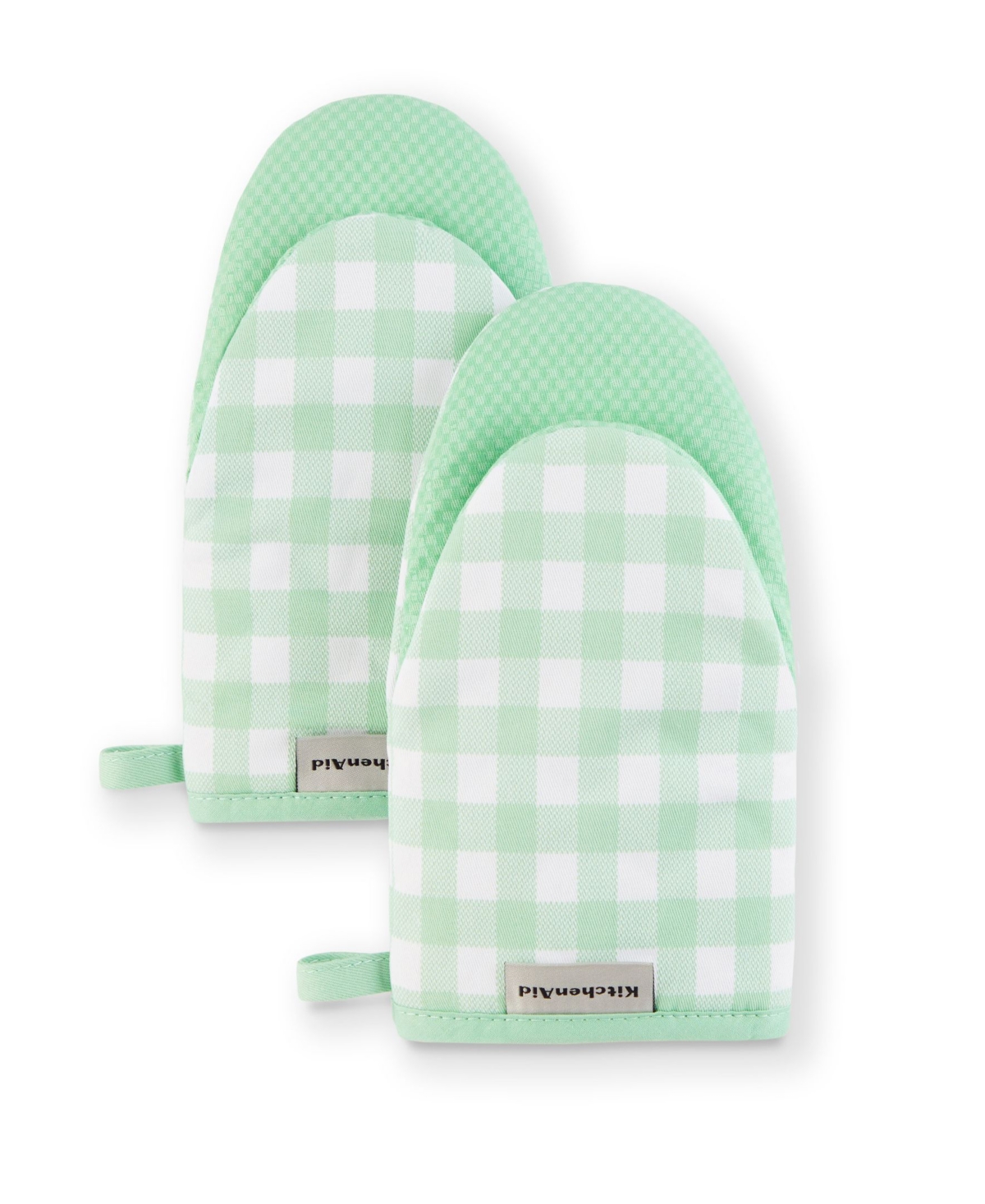 KitchenAid Gingham 2-Piece Mini Oven Mitt Set, 5.5 x 8 - Macy's