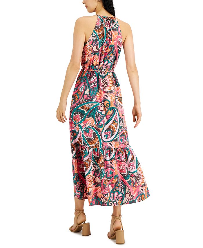 INC International Concepts Women's Printed Tired Maxi Dress, Created ...