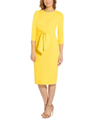 macys yellow cocktail dress