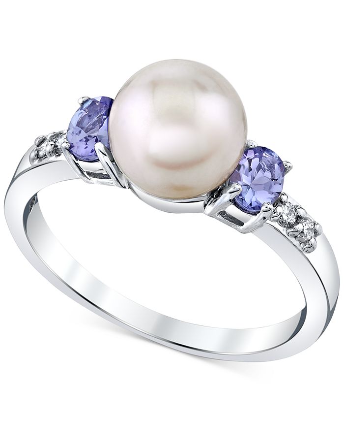Pearl and clearance tanzanite ring