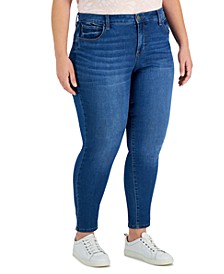 Plus Size Mid-Rise Curvy Skinny Jeans, Created for Macy's 