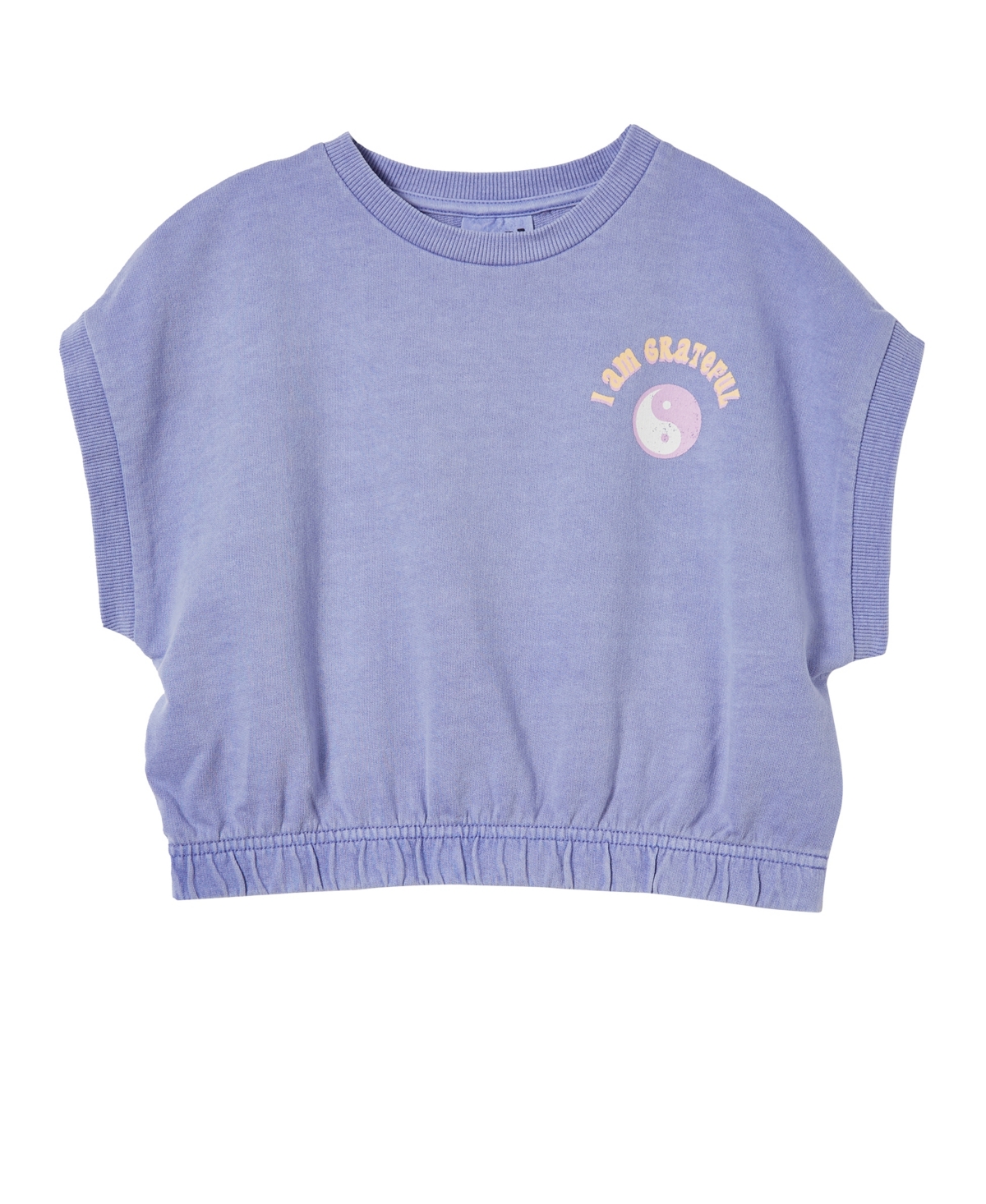 Cotton On Little Girls Tammy T-shirt In Violet Surf/grateful