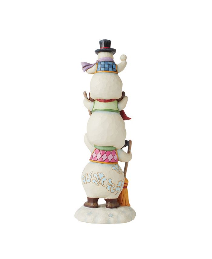 Jim Shore Three Stacked Snowmen Figurine - Macy's