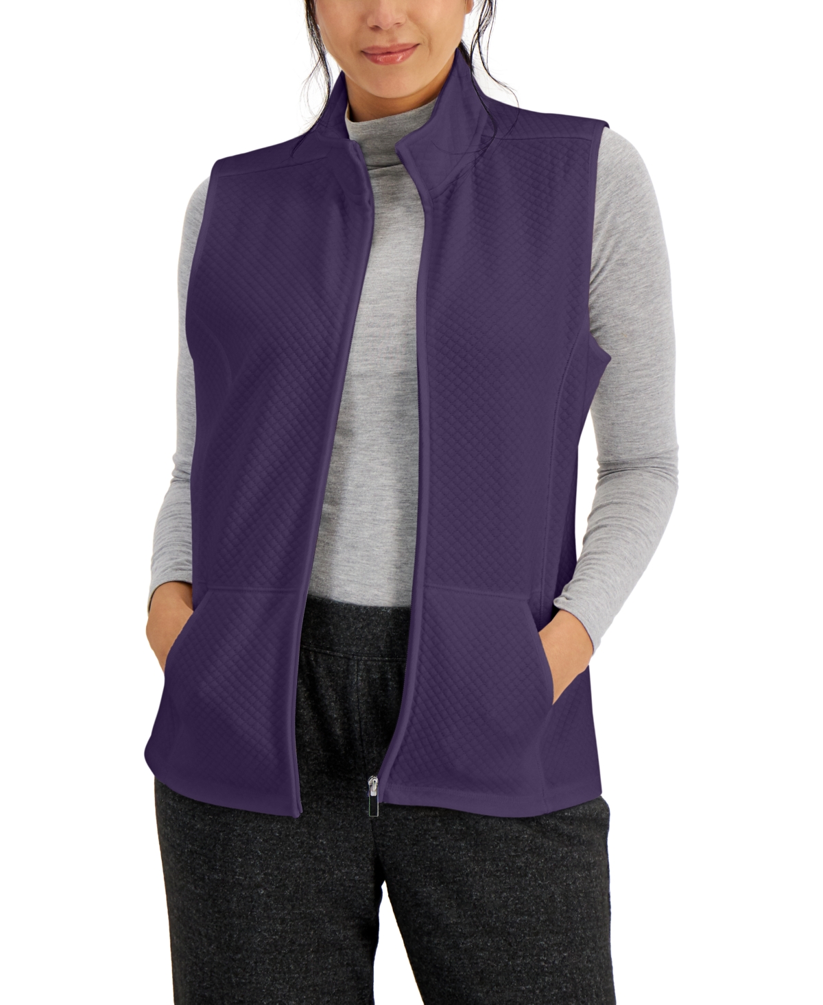 Karen scott top fleece vest