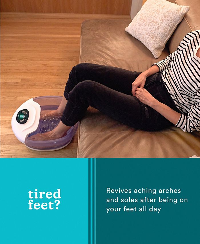 Homedics BubbleSpa + Epsom Salt Heated Foot Bath Macy's