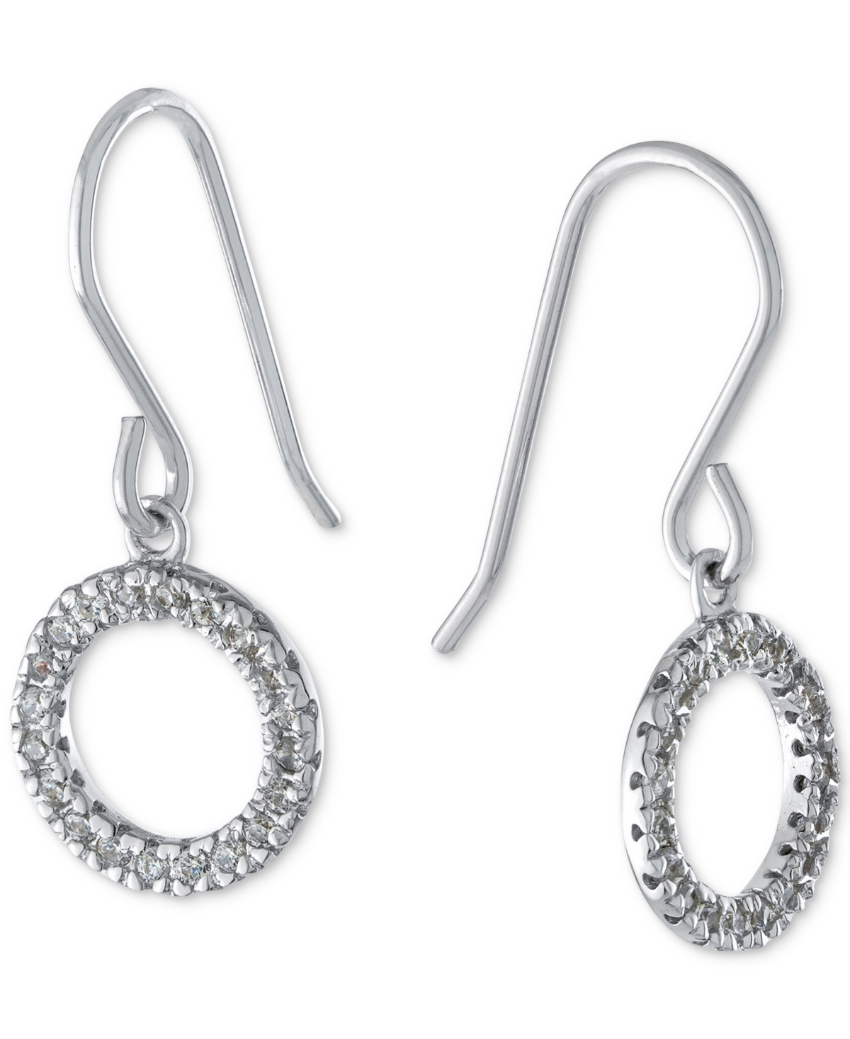 Giani Bernini Cubic Zirconia Orbital Infinity Drop Earring in 18k