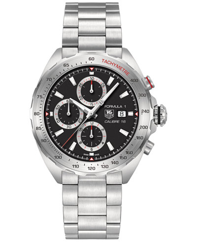 TAG Heuer Men's Swiss Automatic Chronograph Formula 1 Calibre 16 Stainless Steel Bracelet Watch 44mm CAZ2010.BA0876