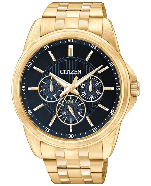 Citizen Men's GoldTone Stainless Steel Bracelet Watch 42mm AG834252L & Reviews All Fine