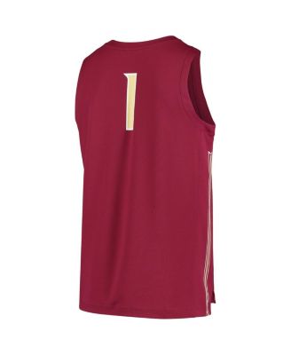 Men's and Women's #1 Garnet Florida State Seminoles Replica Basketball Jersey