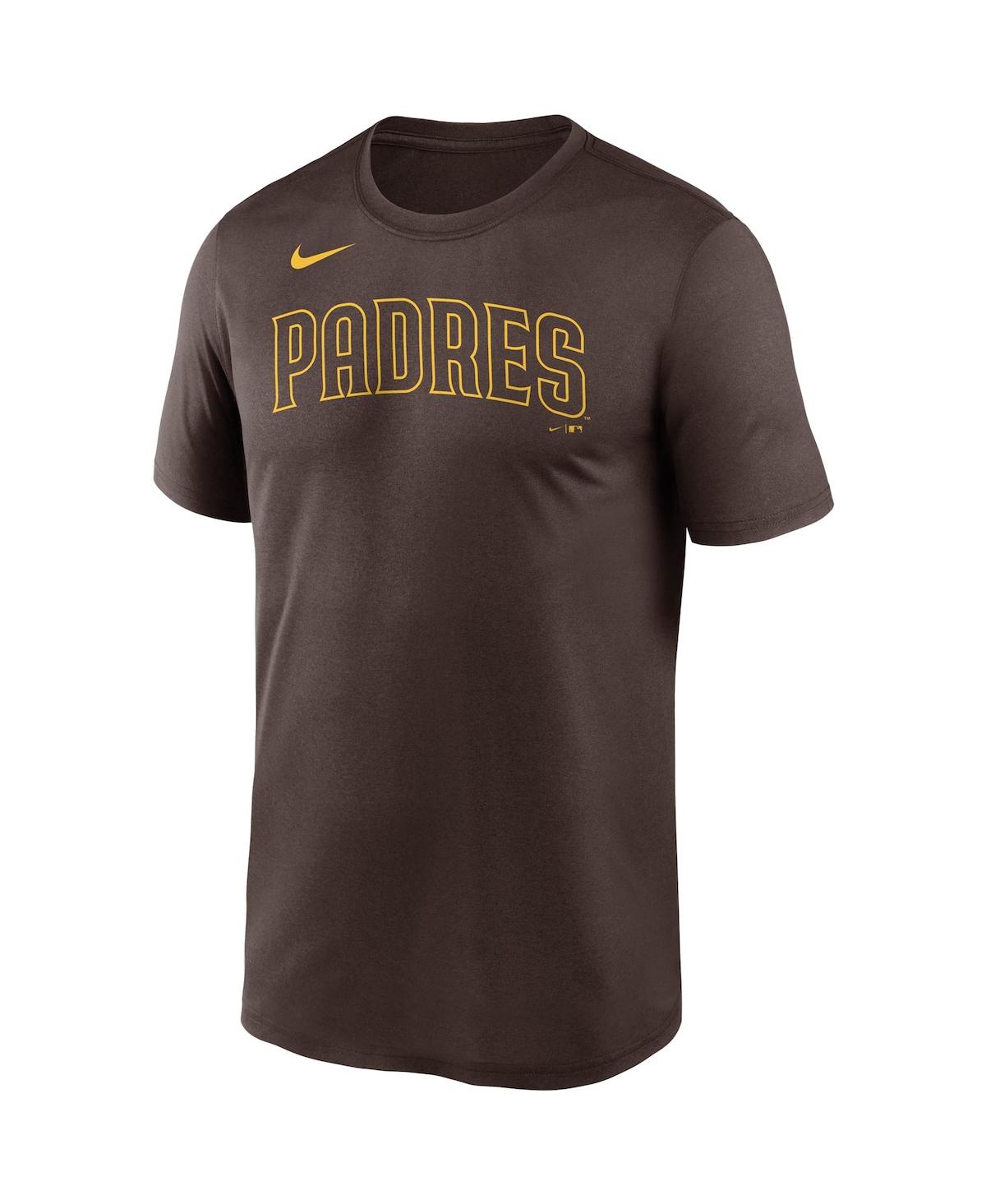 Shop Nike Men's  Brown San Diego Padres Wordmark Legend T-shirt