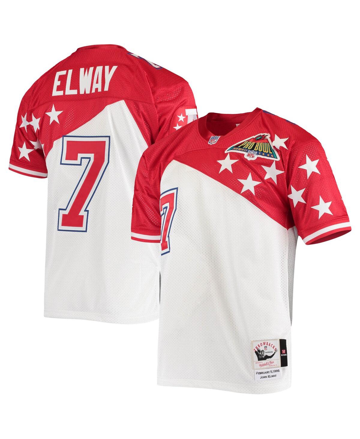 Men's Mitchell & Ness John Elway Red Afc 1995 Pro Bowl Authentic Jersey - Red