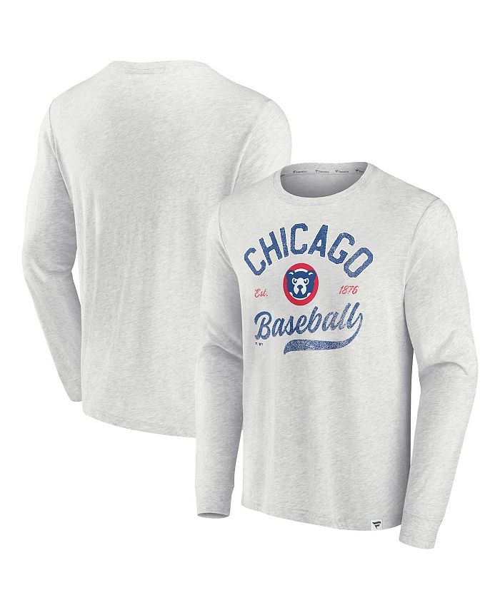 Fanatics Men's Branded Heathered Gray Chicago Cubs True Classics