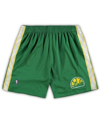 Men's Kelly Green Seattle SuperSonics Big and Tall Hardwood Classics Team Swingman Shorts