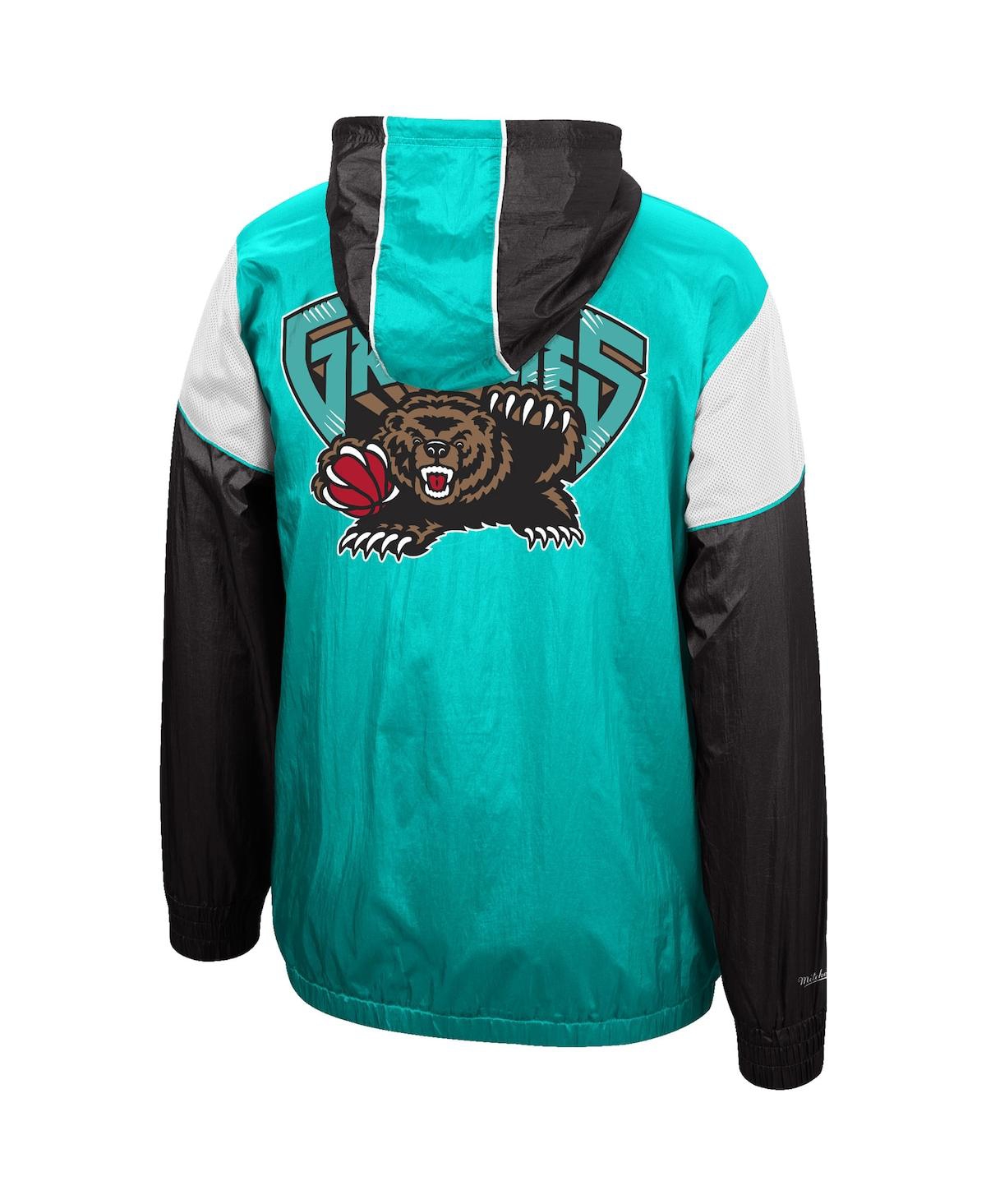 Mitchell & Ness Turquoise/black Vancouver Grizzlies Hardwood Classics Highlight Reel Windbreaker Hal In Turquoise,black