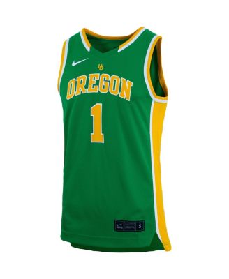 Men's #1 Oregon Ducks Replica Team Basketball Jersey