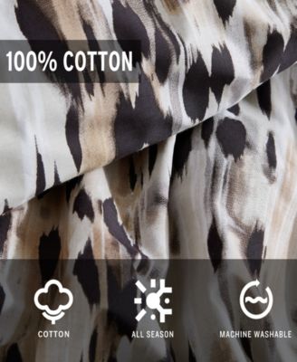 Abstract Leopard 3 Piece Comforter Set, Full/Queen