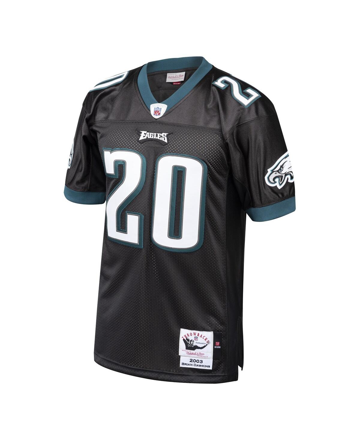 Men's Mitchell & Ness Brian DawkinsPhiladelphia Eagles 2003 Authentic Throwback Retired Player Jersey - Black