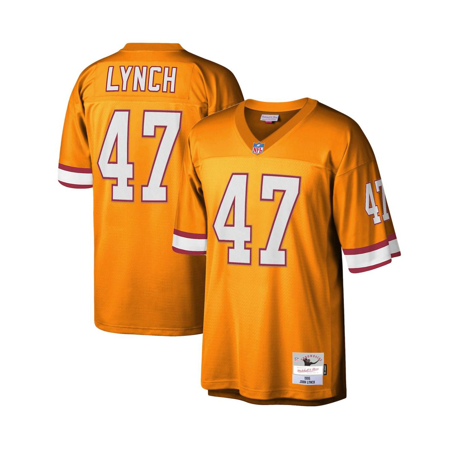 Men's John Lynch Orange Tampa Bay Buccaneers Legacy Replica Jersey