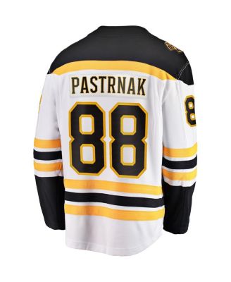 Men's David Pastrnak White Boston Bruins Away Premier Breakaway Player Jersey