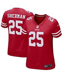 Women's Richard Sherman Scarlet San Francisco 49ers Game Player Jersey