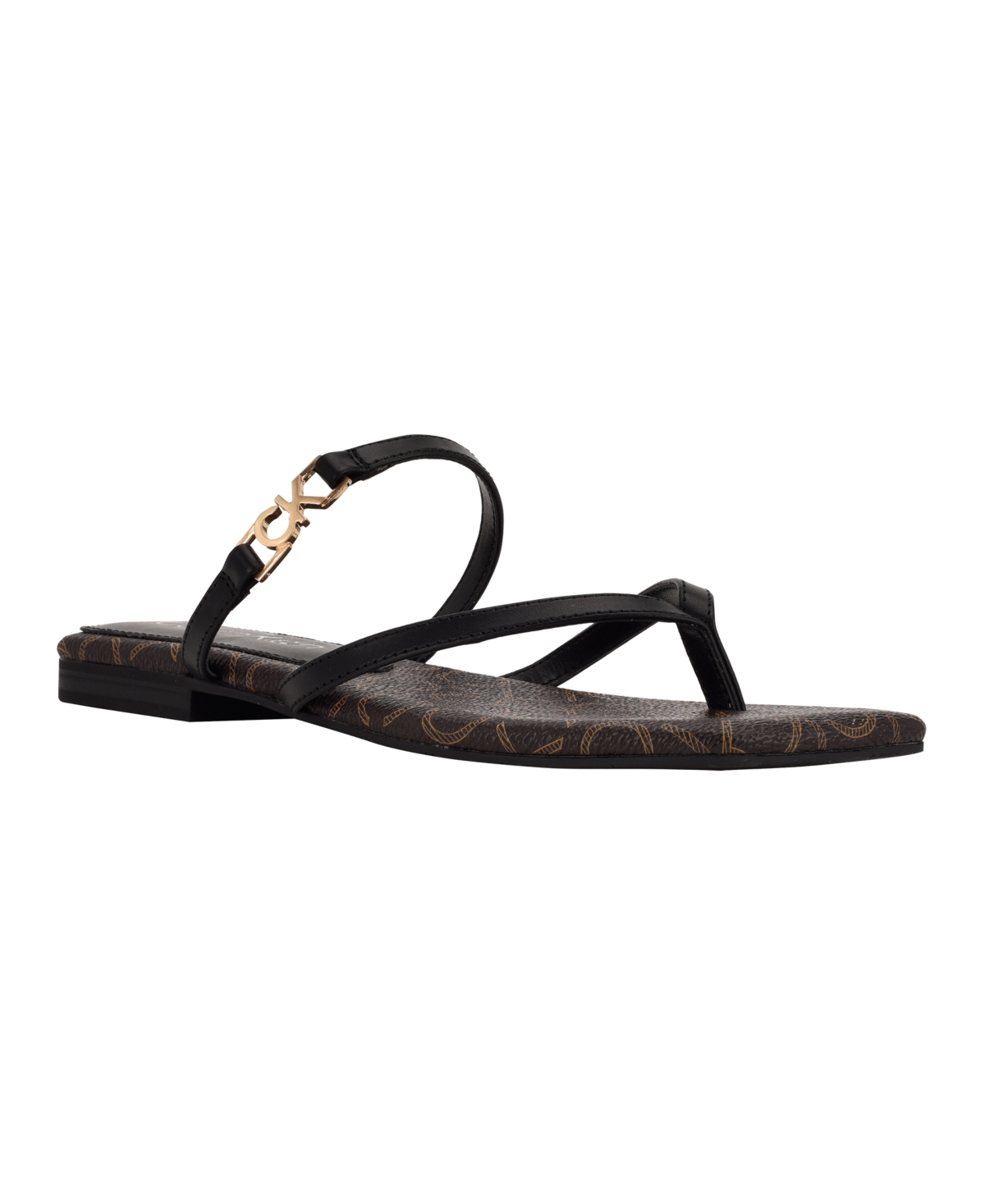 Calvin Klein Women's Malory Flat Sandals Women's Shoes In Black ModeSens