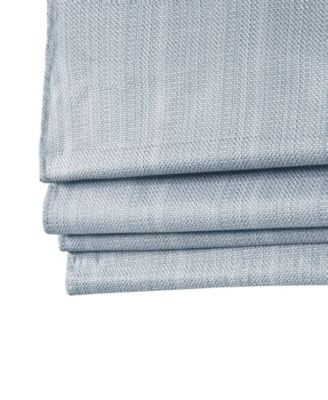 Basketweave Room Darkening Cordless Roman Shade, Single Panel for Bedroom, Thermal Insulated Window Blind Treatment for Living Room, Width 39 length 64 inches, Blue Window Panel