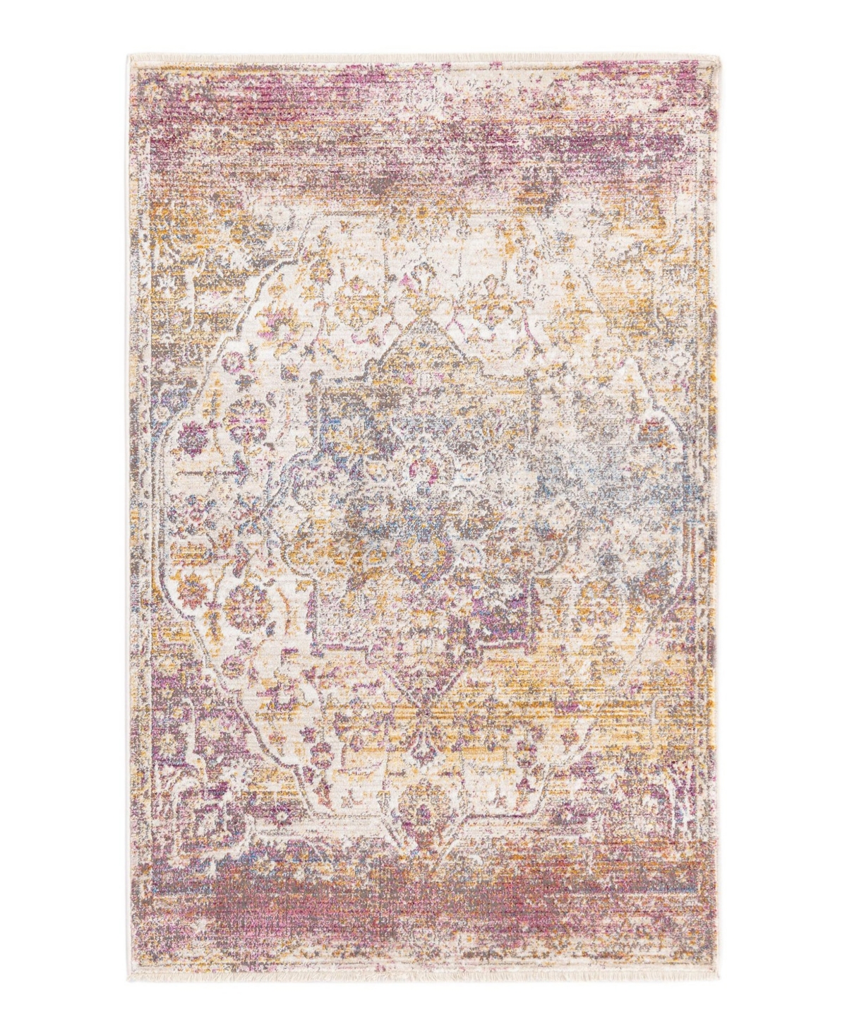 Bayshore Home Closeout!  High-low Pile Iyer Iye08 3'3" X 5' Area Rug In Multi
