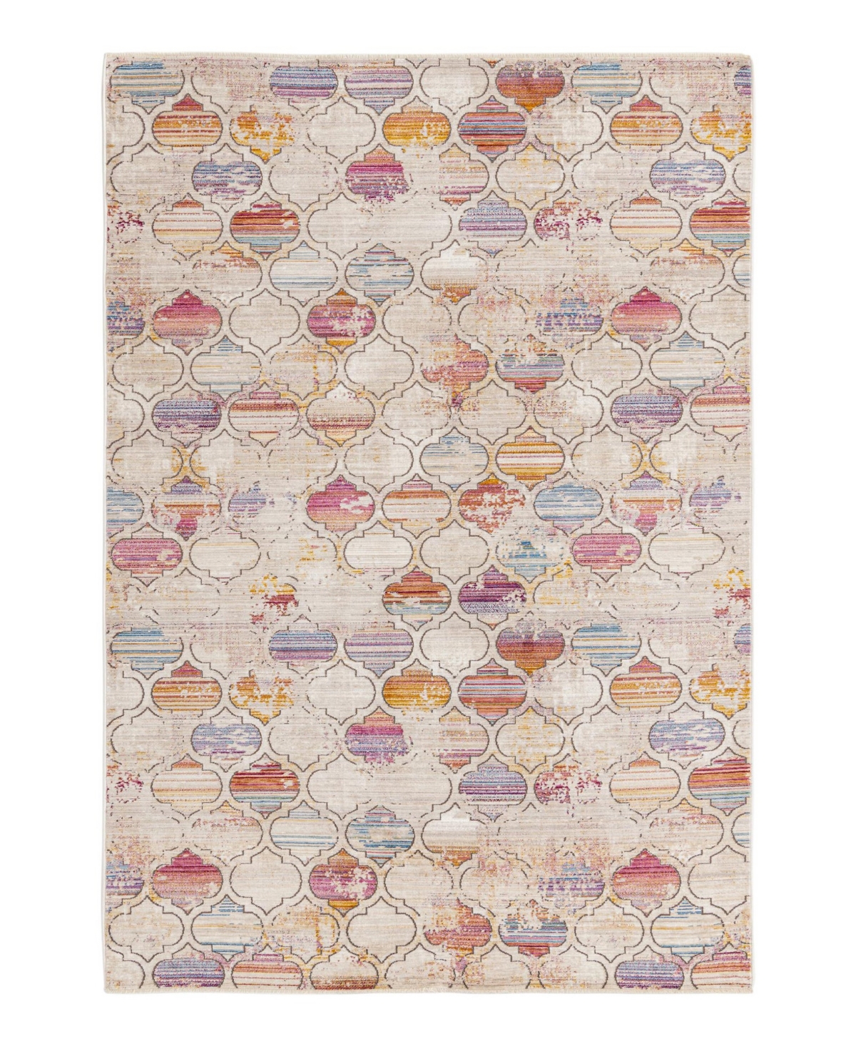 Bayshore Home Closeout!  High-low Pile Iyer Iye15 6' X 8'9" Area Rug In Multi