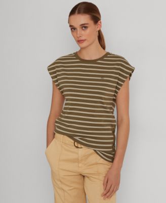 Striped Stretch Cotton T-Shirt