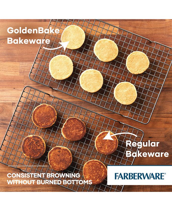 Farberware GoldenBake Bakeware Nonstick Round Cake Pan Set, 2Piece, Gray Macy's