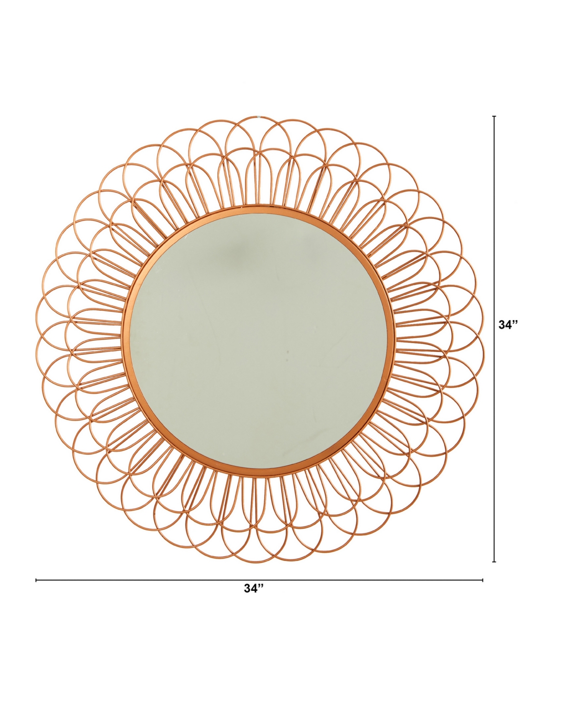 Scalloped Mirror Wall Decor,