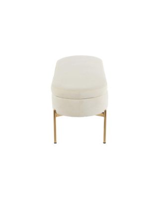 Chloe Contemporary Glam Storage Bench