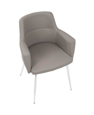 Andrew Contemporary Dining Accent Chair, 2 Piece Set