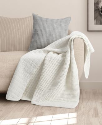 Mills Waffle Stitched Quilted Throw, 60" x 50"