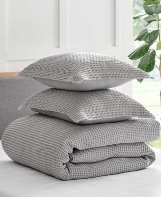 Levtex Mills Waffle Classic 3-Pc. Duvet Cover Set, Full/Queen