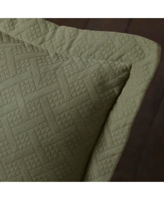 100% Cotton Basketweave Matelasse All-Season 2-Piece Coverlet Set, Twin