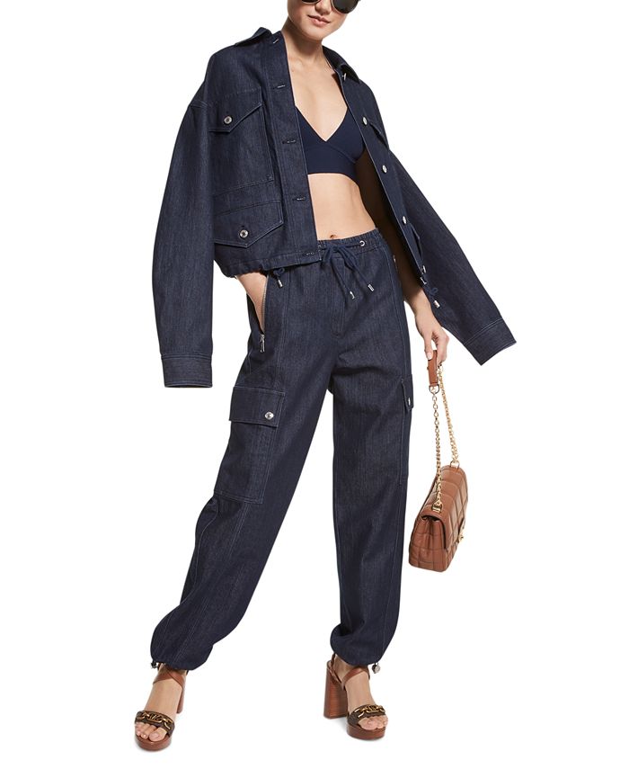 Macy's women's denim best sale jackets
