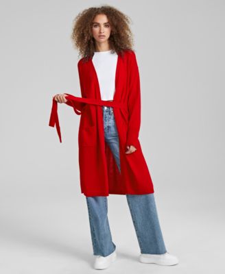 Store Charter Club cashmere cardigan in red