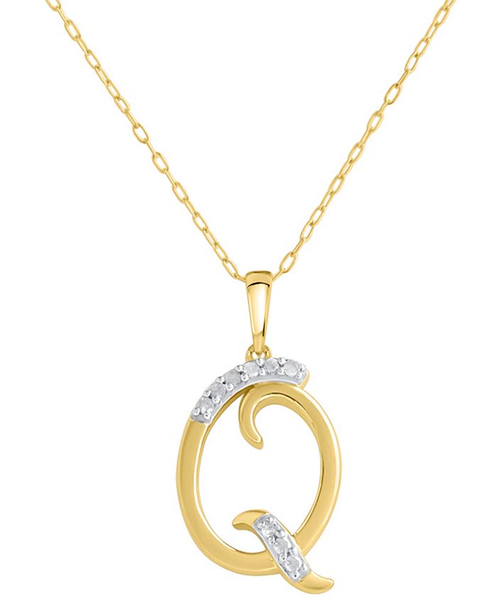 Macy's gold initial necklace hot sale