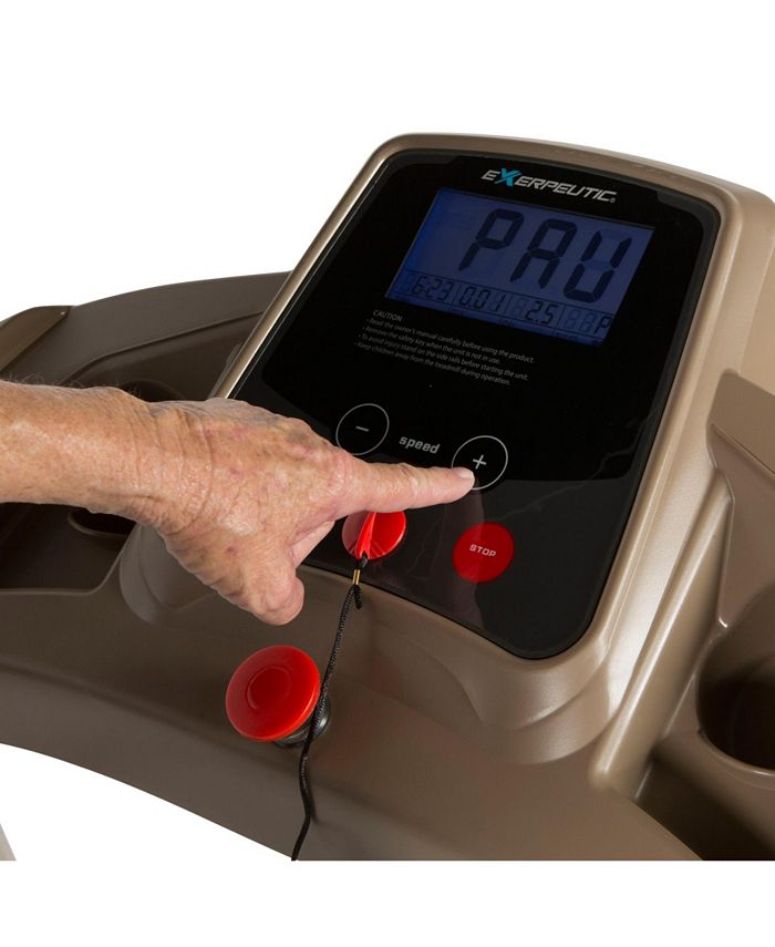 Exerpeutic TF2000 Recovery Fitness Walking Treadmill with Heart Rate