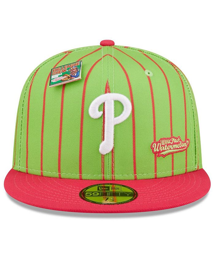 New Era Men's Pink and Green Philadelphia Phillies MLB x Big League Chew Wild Pitch Watermelon