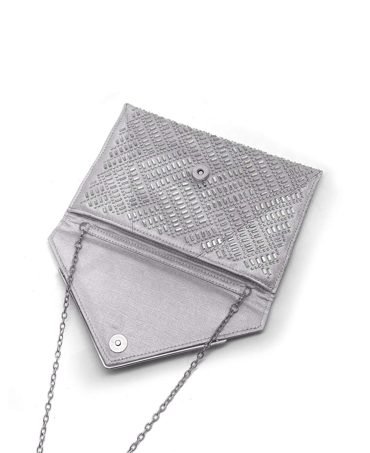 Women's Maeve Glen Plaid Crystal Envelope - Silver-Tone