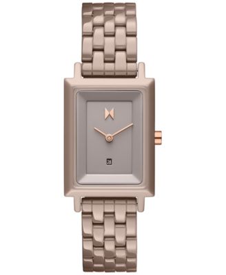 MVMT - Women's Signature Square Taupe Ceramic Bracelet Watch 26mm