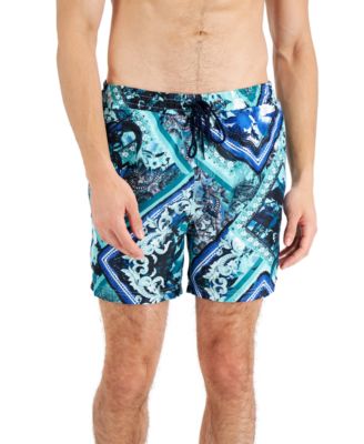 INC International Concepts - Men's Toni Patch Print 5" Swim Trunks