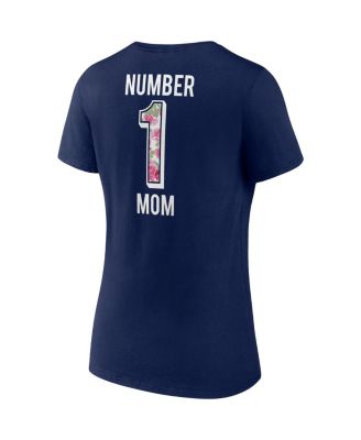 Women's College Navy Seattle Seahawks Team Mother's Day V-Neck T-shirt